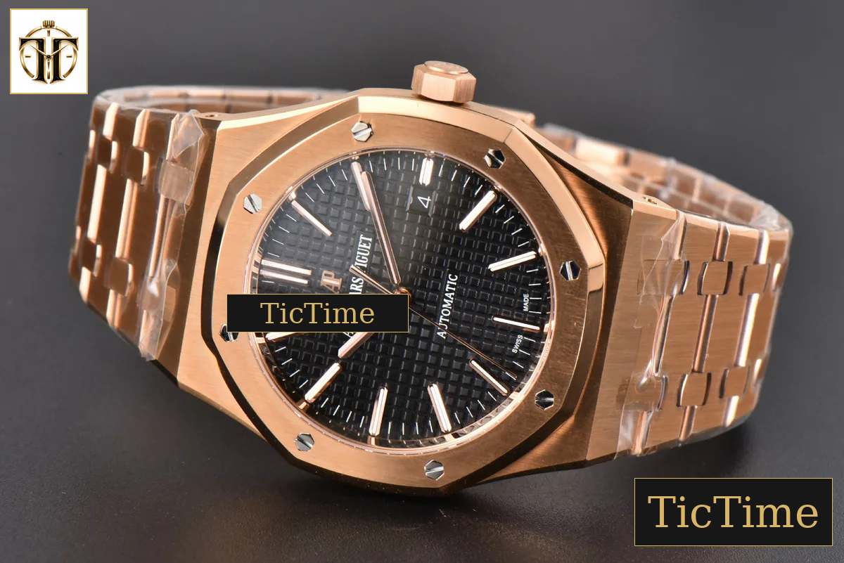 Royal Oak 15400 41mm ZF RG Black Textured Dial RG Bracelet SA3120 — foto 14