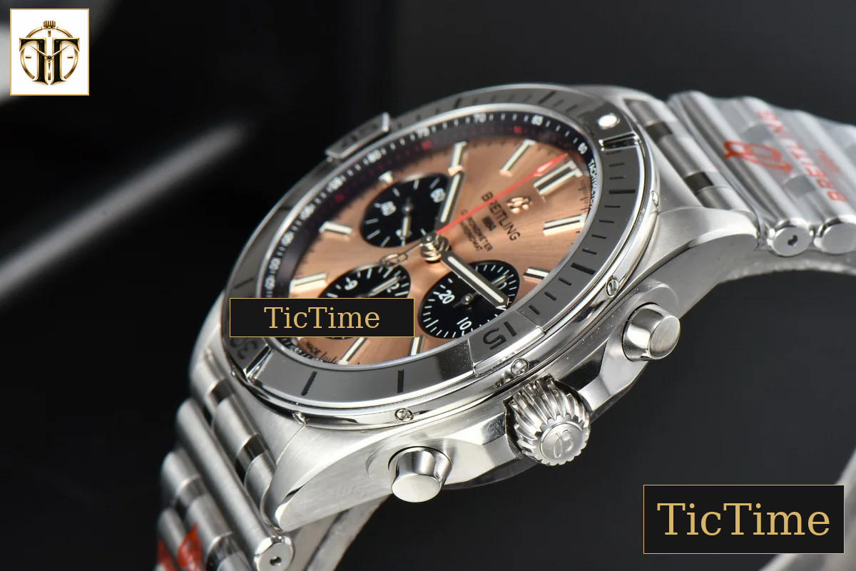 Chronomat B01 42mm GF RG/Black Dial SS Bracelet 7750 — foto 11