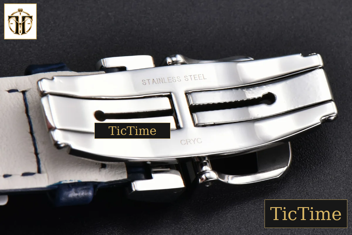 Rendez-Vous 36mm KZF SS Diamond Sky Blue Dial Blue Leather Strap 9015 — foto 24