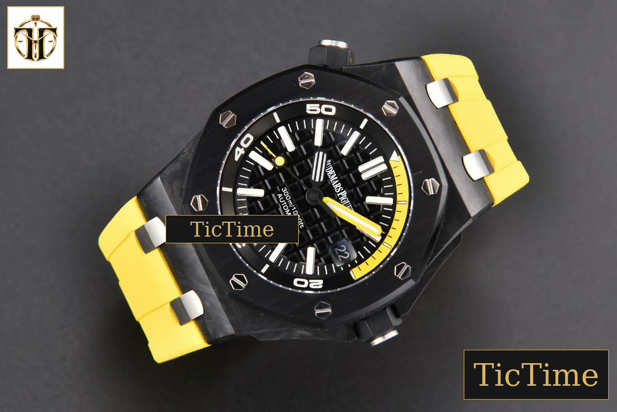 Royal Oak Offshore Diver 42mm IPF Black/Yellow Dial Yellow Rubber Strap MY9015 — foto 14