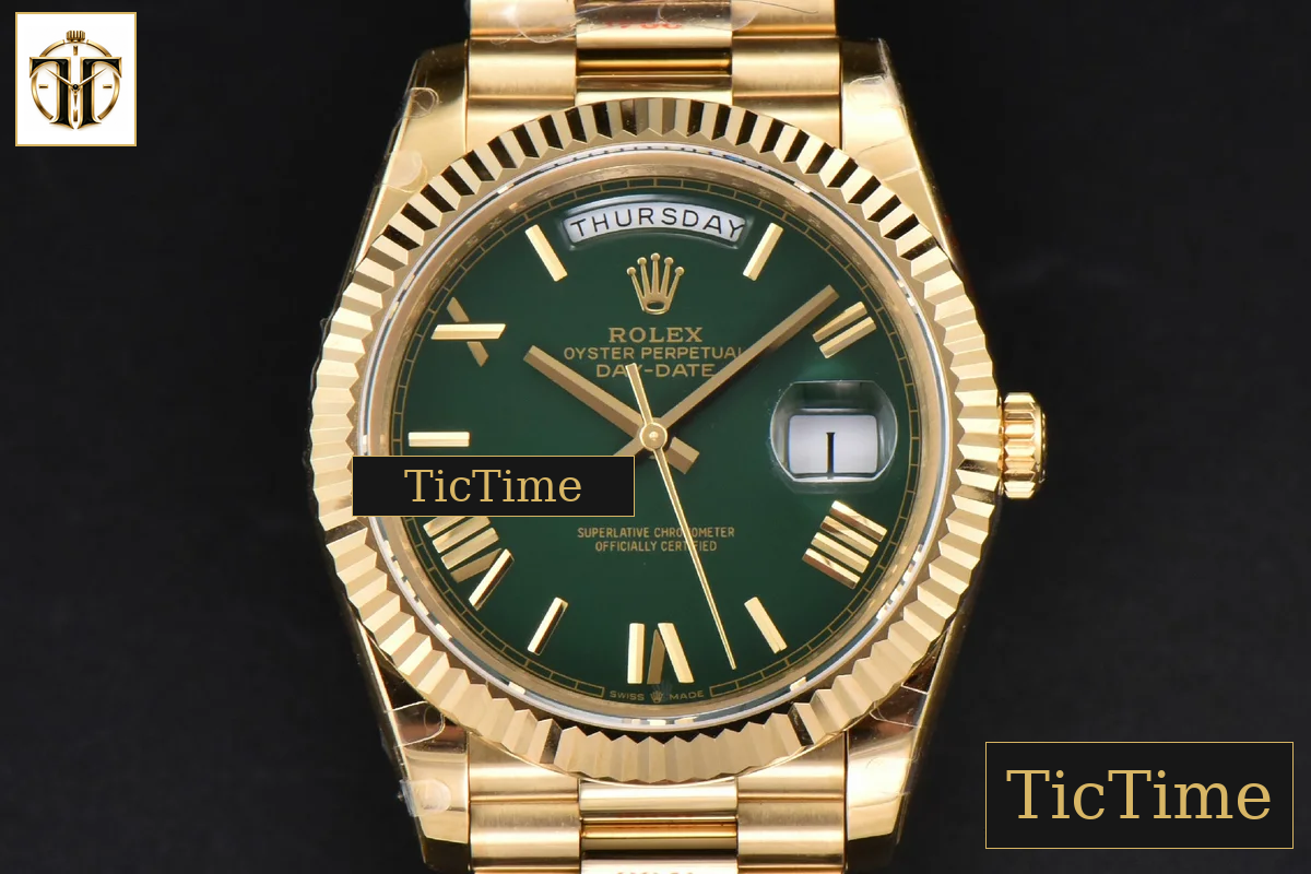 DayDate 904L 40mm GMF YG Green Dial YG Bracelet A2836 — foto 2