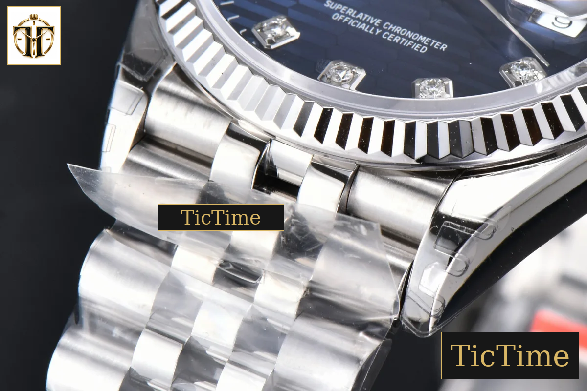 DateJust 904L 36mm VSF Blue Motif Dial Diamond Marker Jubilee VS3235 — foto 10