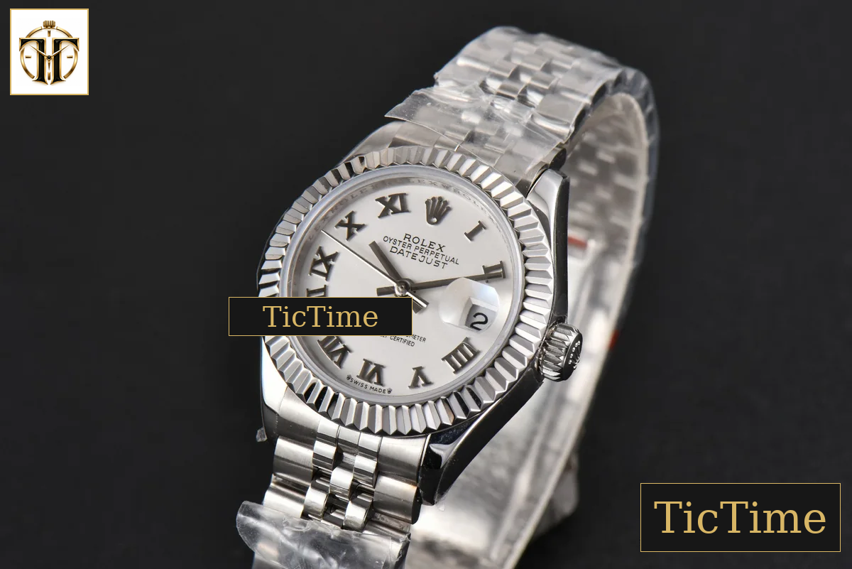 DateJust Ladies 28mm WF White Dial Roma Marker Jubilee Bracelet A2236 — foto 5