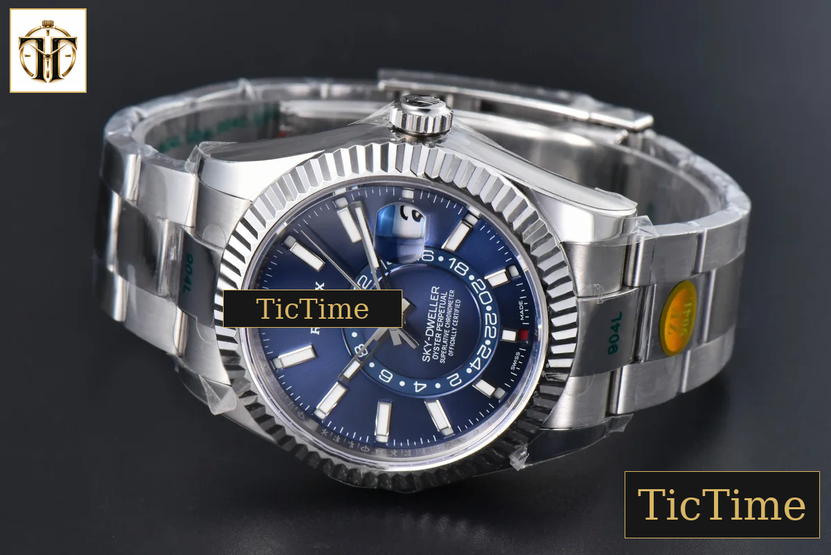 Sky-Dweller 904L 326934 42mm ZF Blue Dial SS Bracelet A2824 — foto 16