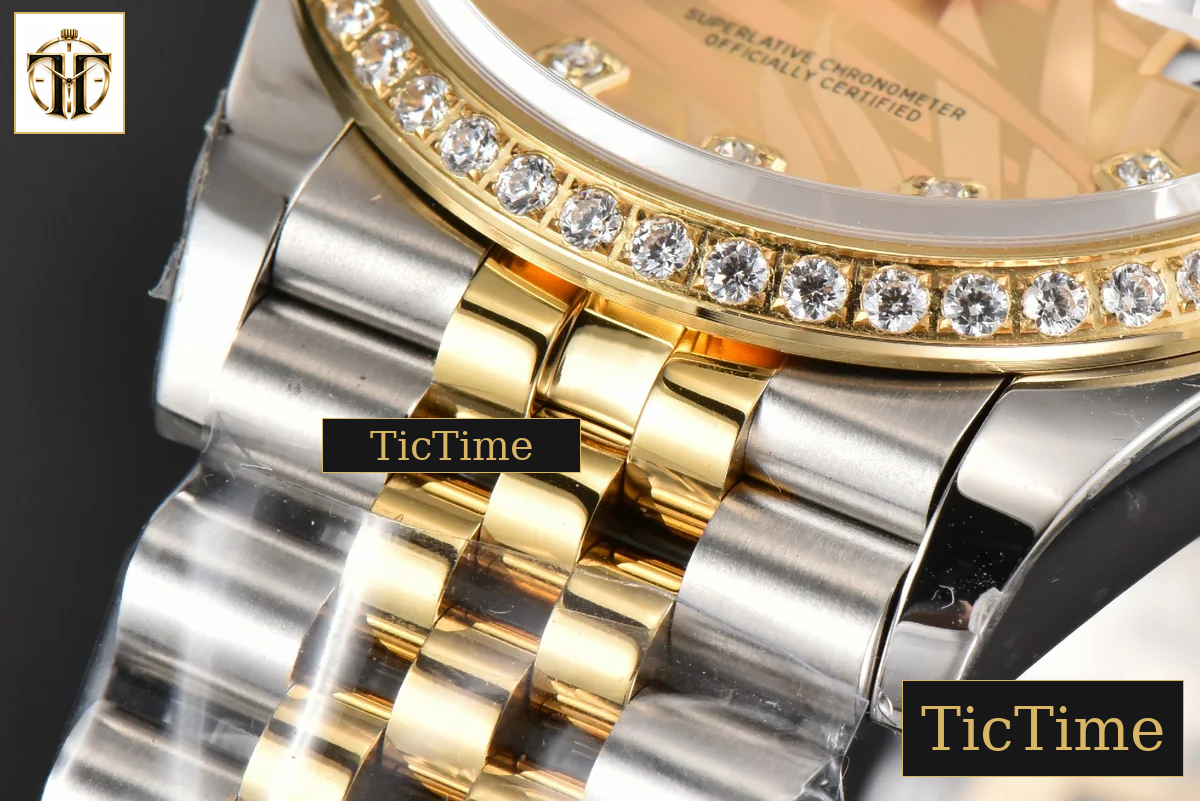 DateJust 36mm BPF YG/SS Diamond YG Plam Dial Diamond Marker Jubilee Bracelet 3235 — foto 10
