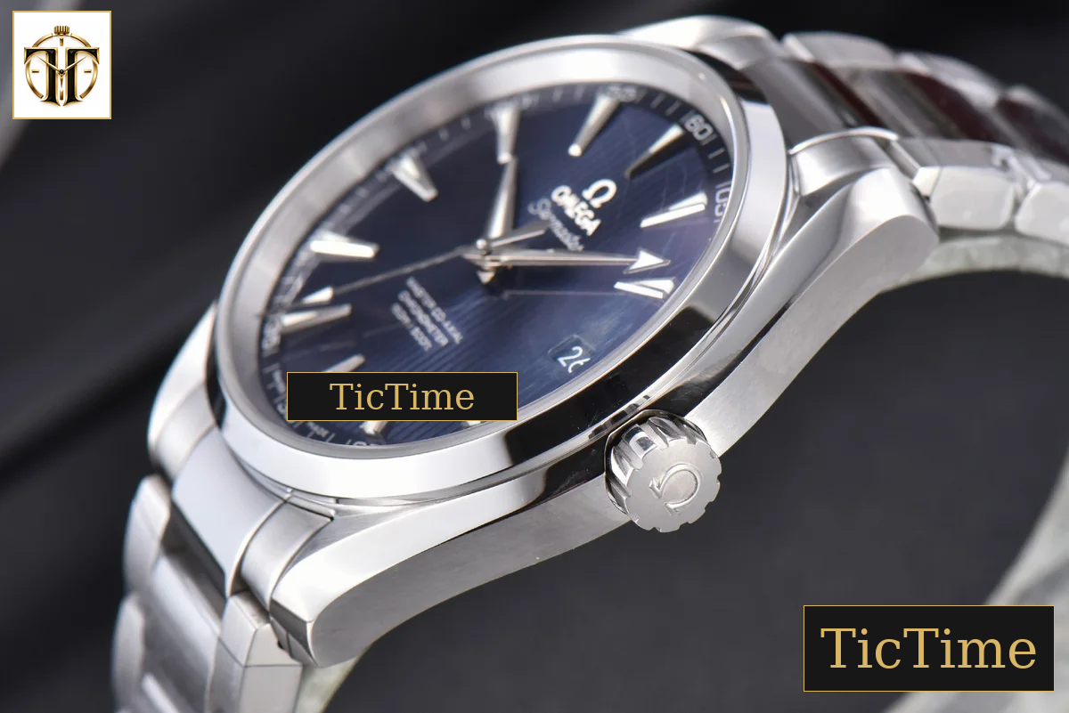 Aqua Terra 150M 41mm VSF Blue Textured Dial SS Bracelet A8500 — foto 11