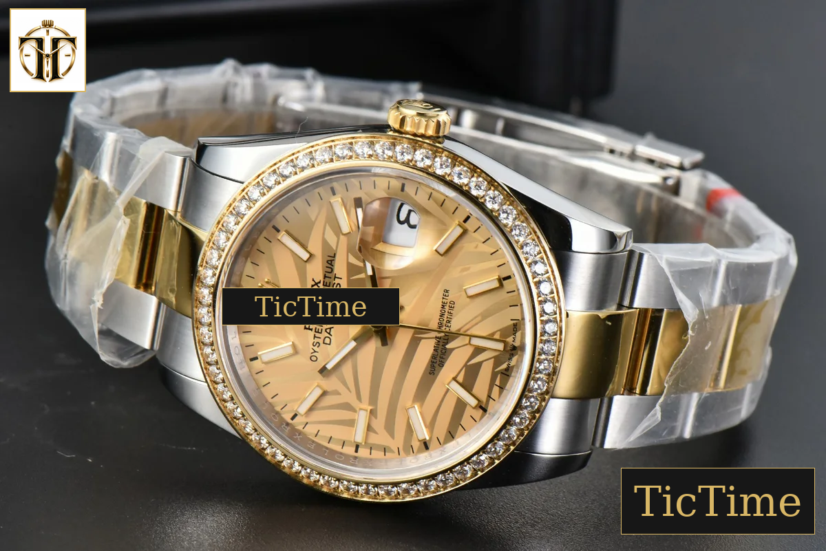 DateJust 36mm BPF YG/SS Diamond YG Plam Dial Oyster Bracelet A2824 — foto 15