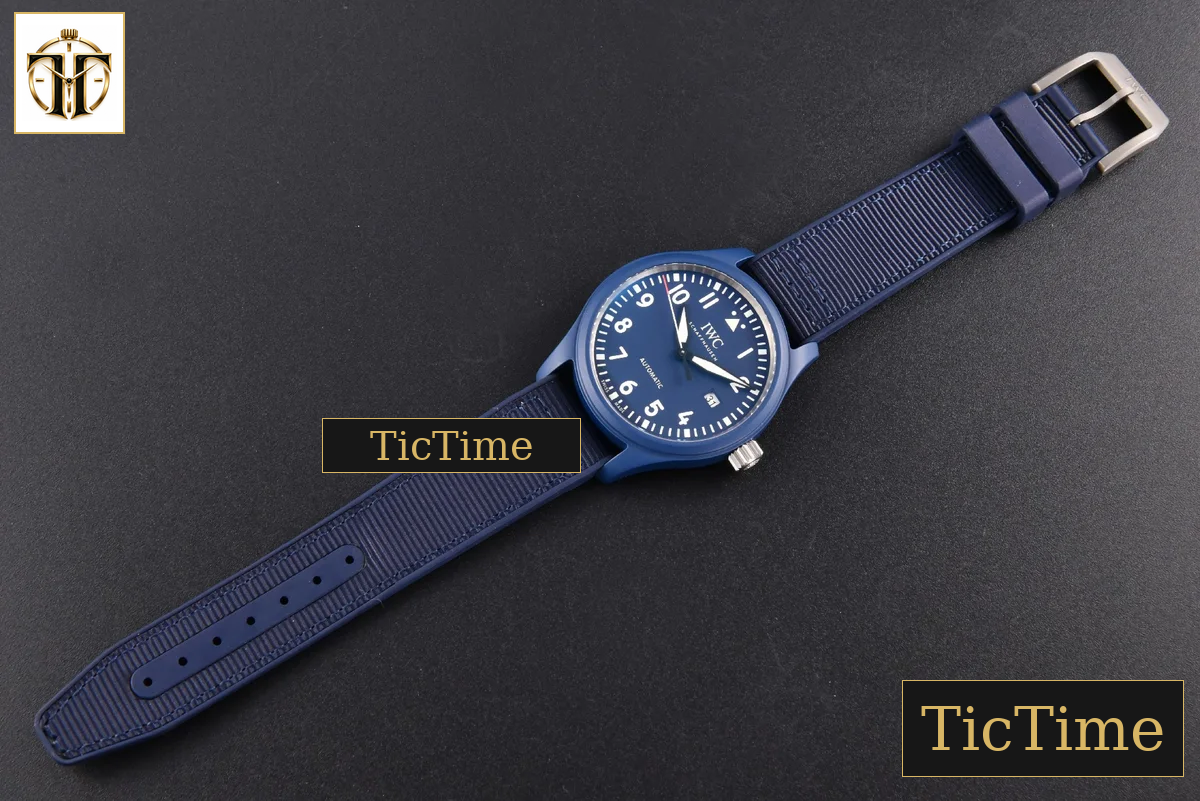 Pilot Laureus IW328101 41mm ZF Blue Ceramic Blue Nylon Strap A32111 — foto 32