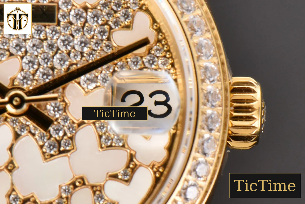 DateJust Ladies 904L 31mm WF YG Diamond Butterfly Dial Oyster Bracelet A2671 — foto 7