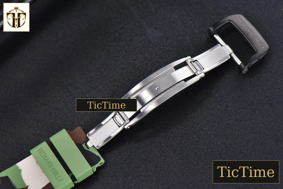 NTPT Chrono RM011 KVF Skeleton Dial Green Camo Rubber Strap V2 A7750 — foto 20