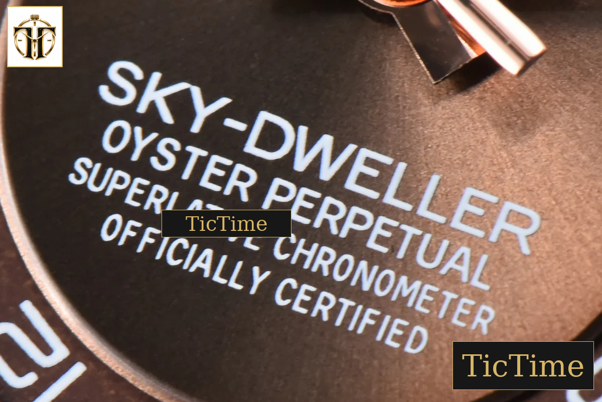 Sky-Dweller 336935 42mm ZF RG Case Brown Dial Rubber Oysterflex Strap (Tungsten) A23J — foto 7