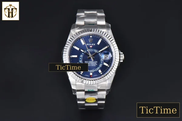 Foto frontal — Sky-Dweller 904L 326934 42mm ZF Blue Dial SS Bracelet A2824