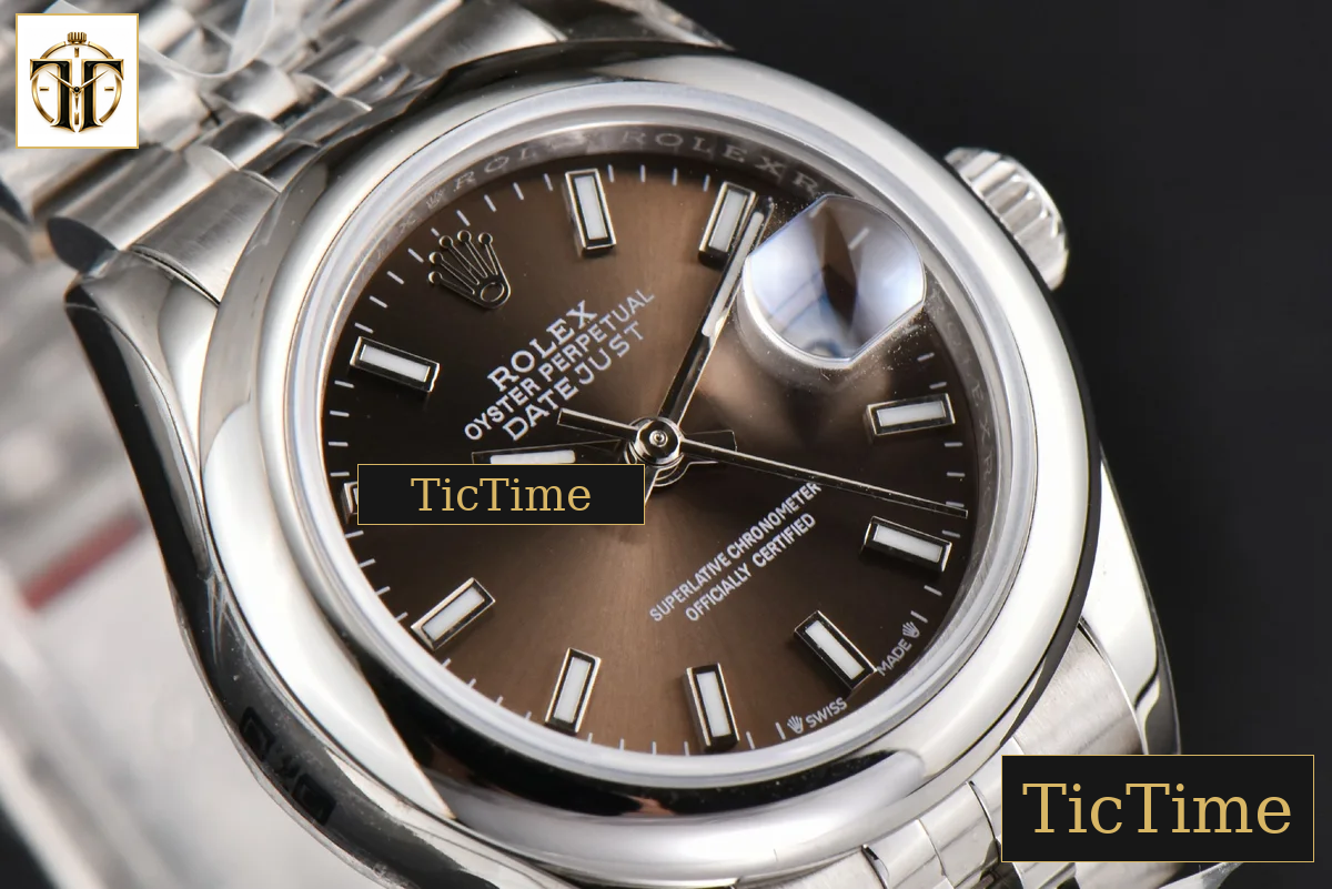 DateJust Ladies Smooth Bezel 28mm WF Gray Dial Jubilee Bracelet A2236 — foto 13