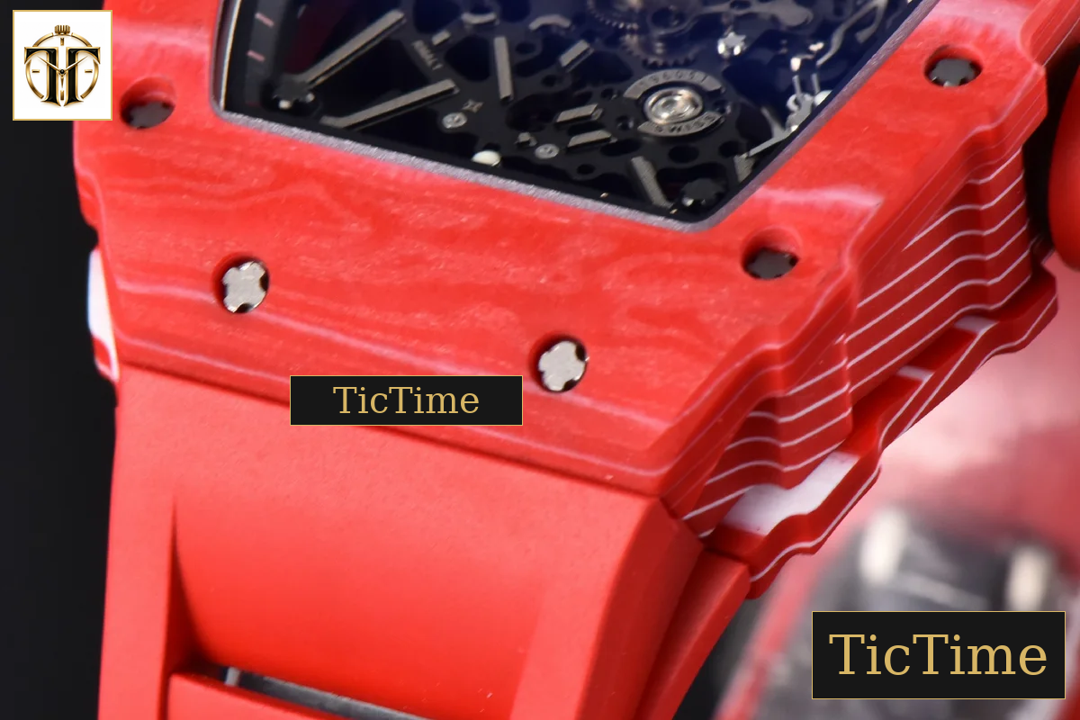 NTPT RM035-02 ZF Red Skeleton Dial Red Rubber Strap RMAL1 — foto 11