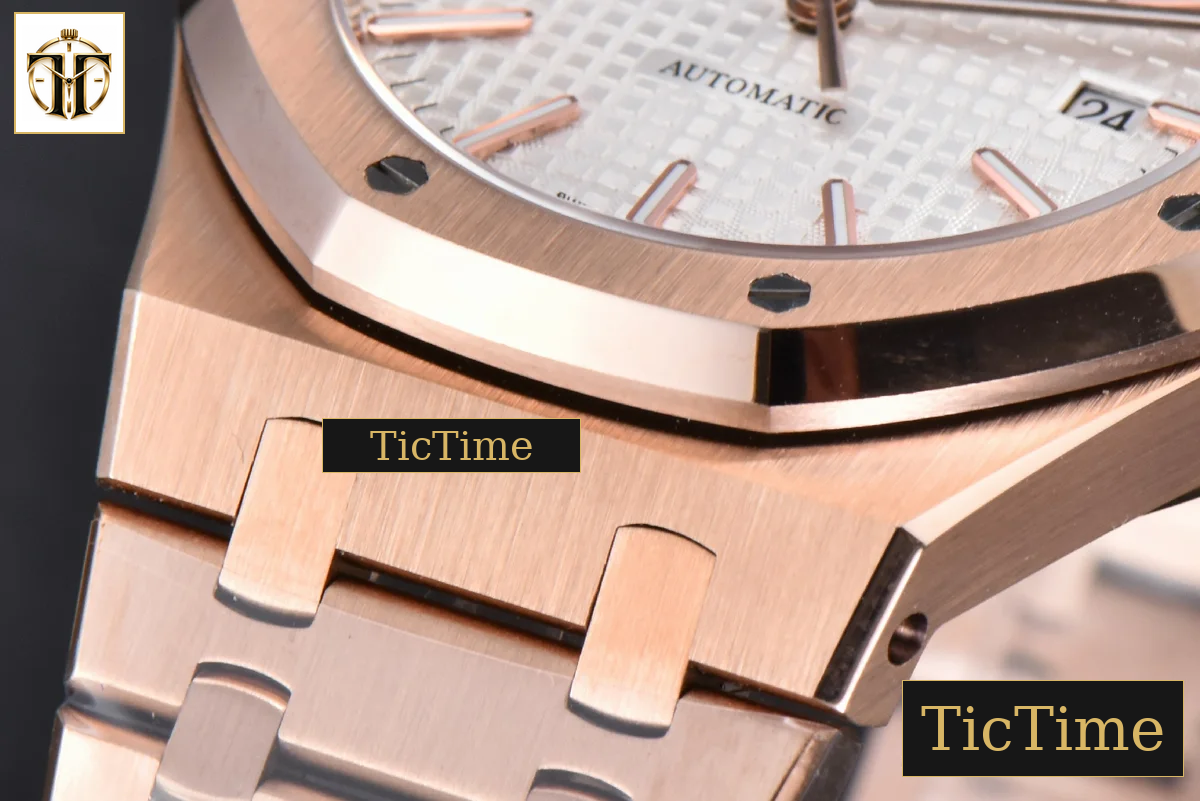 Royal Oak 15400 41mm IPF RG White Textured Dial RG Bracelet SA3120 — foto 11