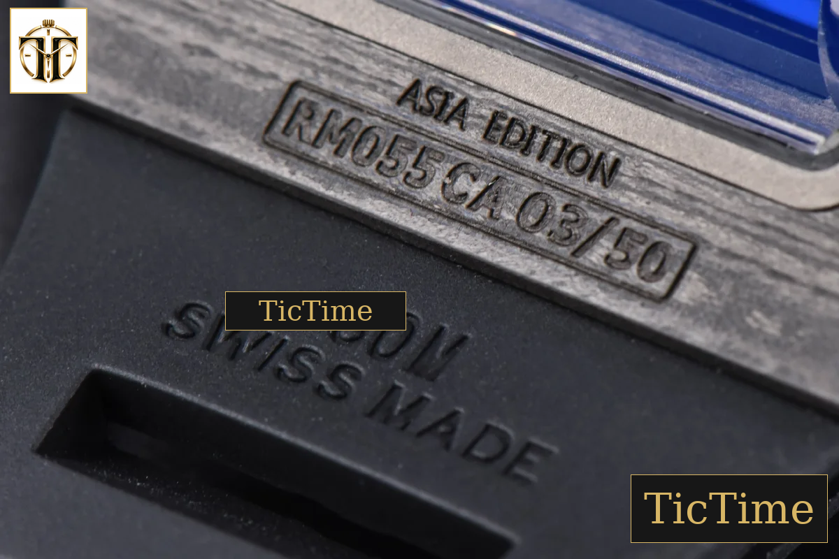 RM055 42.7mm APSF Black Skeleton Dial Black Bezel Red Crown Black Rubber Strap RMUL2 — foto 28