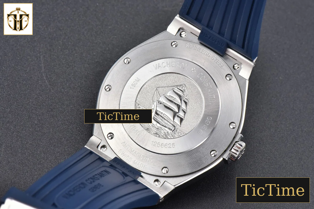 Overseas 47040 42mm PPF Blue Dial Blue Rubber Strap A1226 — foto 27
