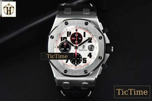 Foto frontal — Royal Oak Offshore ‘Panda’ 42mm JF Black Leather Strap V3 A7750