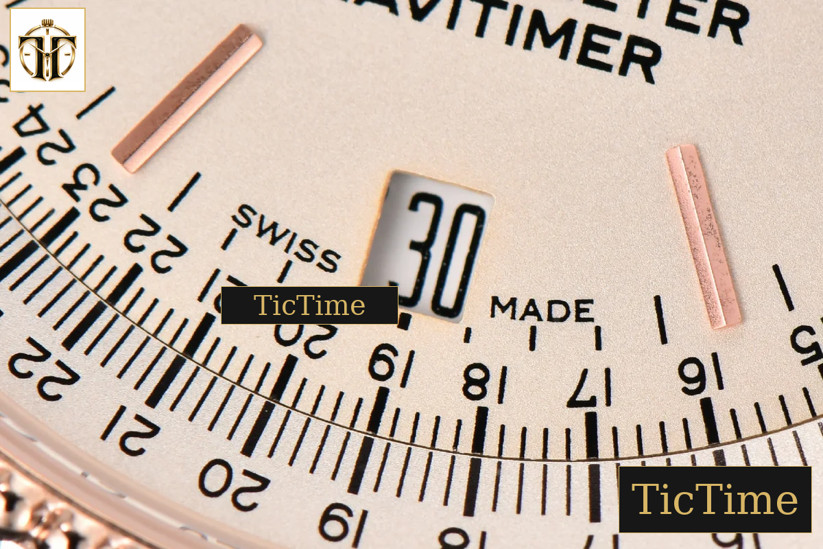 Navitimer 38mm TF RG White Dial White Bezel SS Bracelet A2824 — foto 8