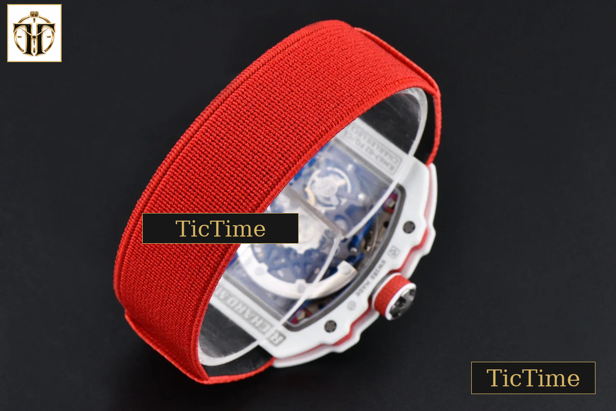 RM67-02 ZF White TPT Charles Leclerc Dial Red Nylon strap CRMA7 — foto 27