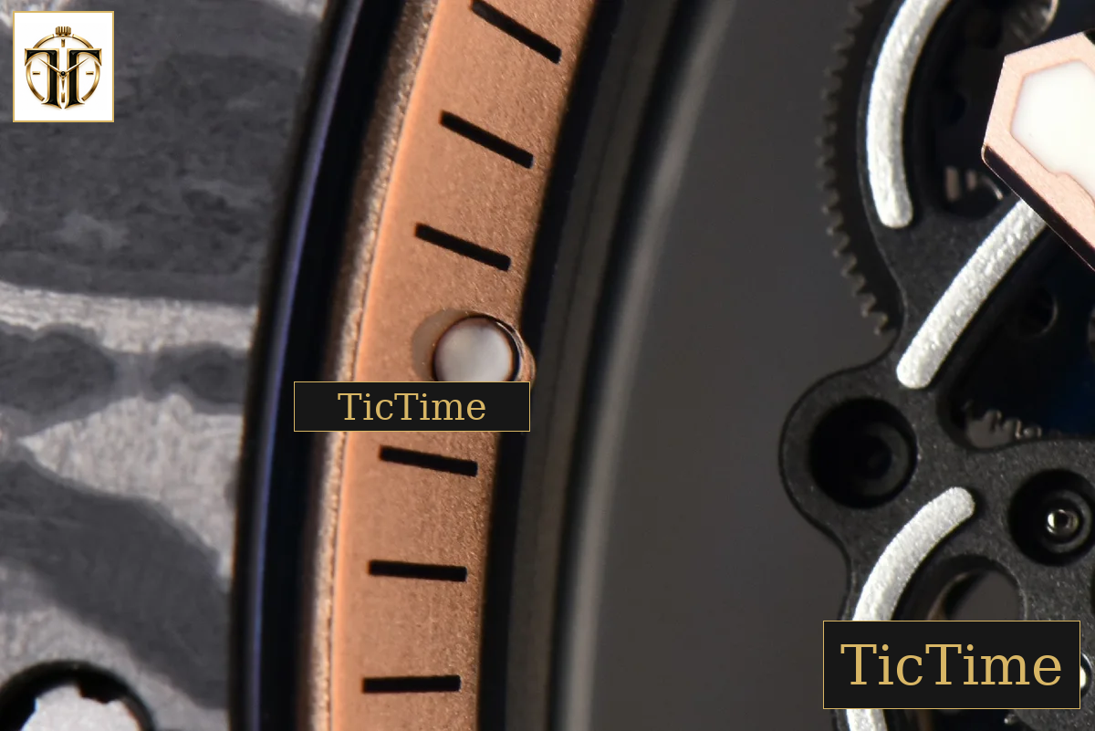 NTPT RM055 43mm ZF RG Bezel Black Crown Black Rubber Strap V6 RMUL2 — foto 7