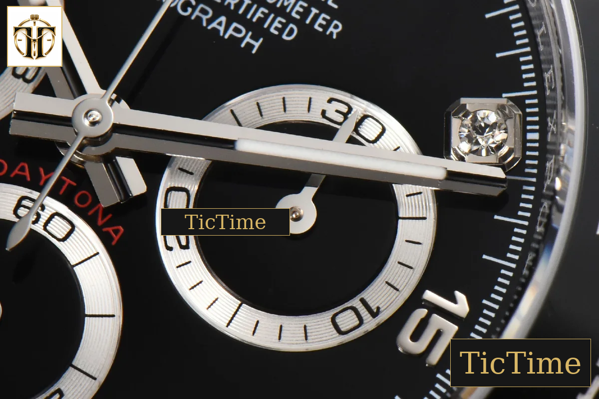 Daytona Blac Dial 116519 40mm BTF Diamond Marker Oysterflex Strap SA4130 — foto 7