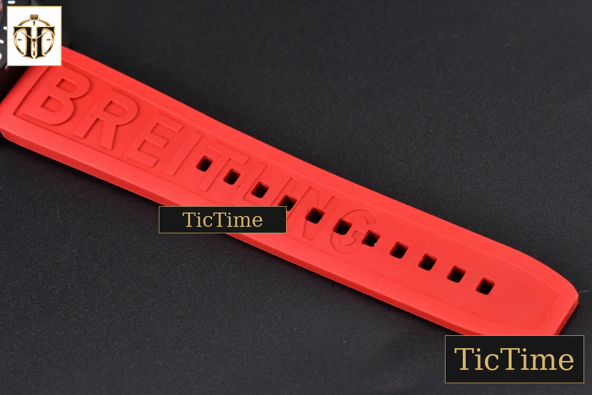 Endurance Pro 44mm OF Red Chronometer Dial Red Rubber Strap Swiss Quartz — foto 21