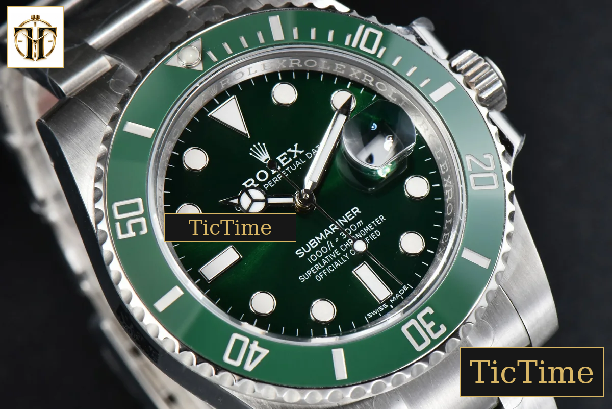 Submariner LV 116610 40mm Clean Factory Green Ceramic Green Dial SS Bracelet VS3135 — foto 12