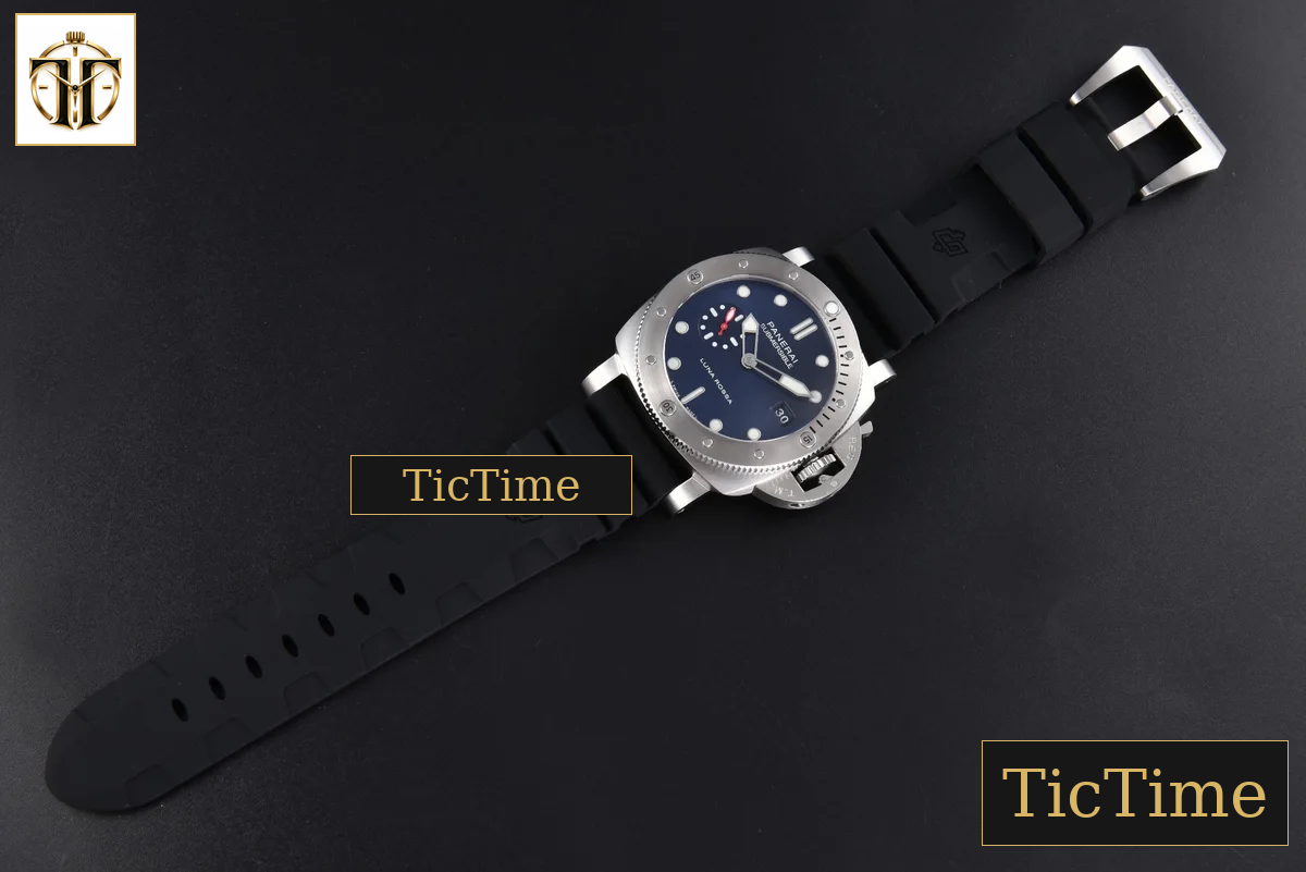Submersible Quaranta PAM1391 44mm TTF Blue Dial Rubber Strap P9010 — foto 35