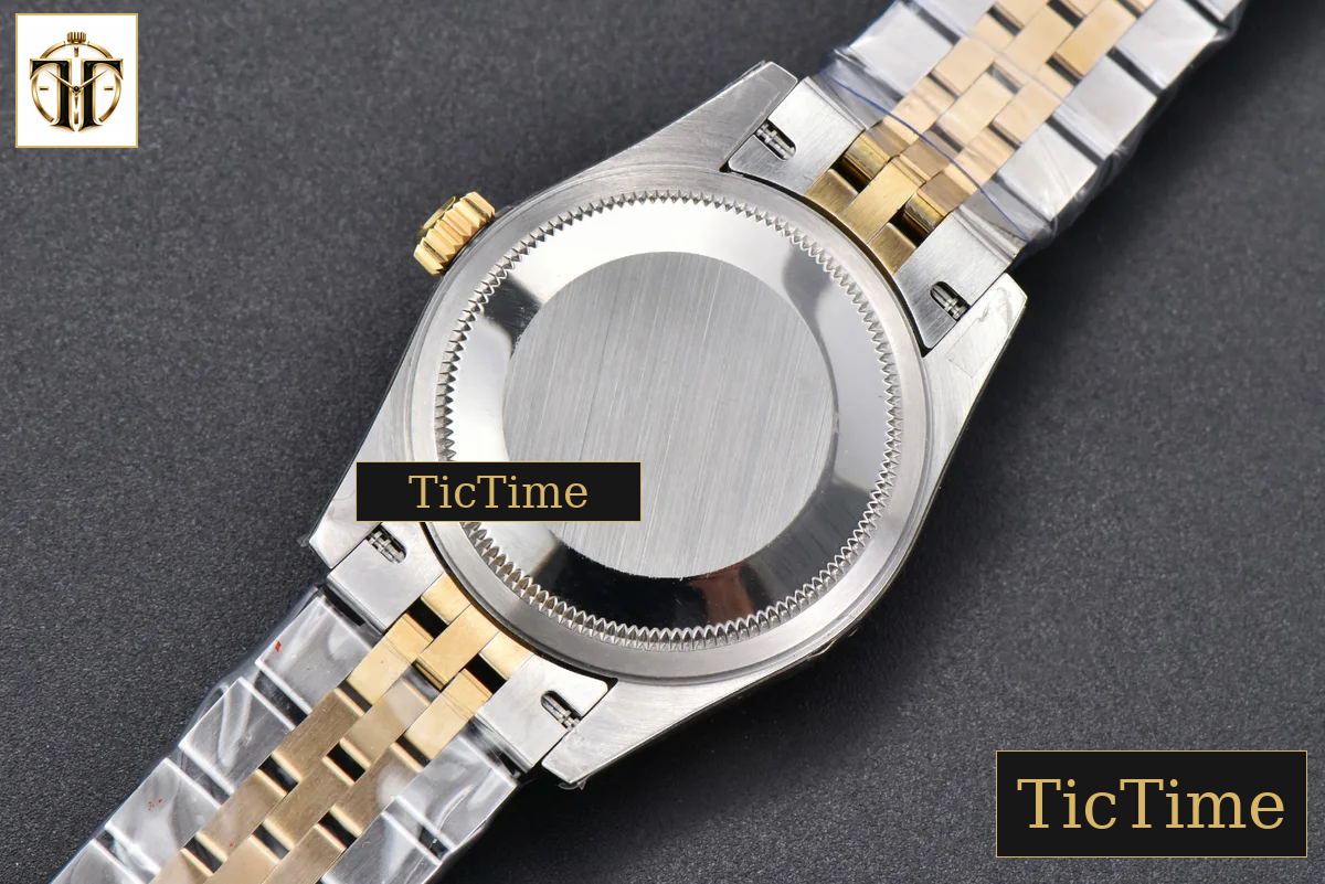 DateJust 904L 31mm GMF YG Fluted Bezel Green Flowers Dial Jubilee Bracelet A2824 — foto 19