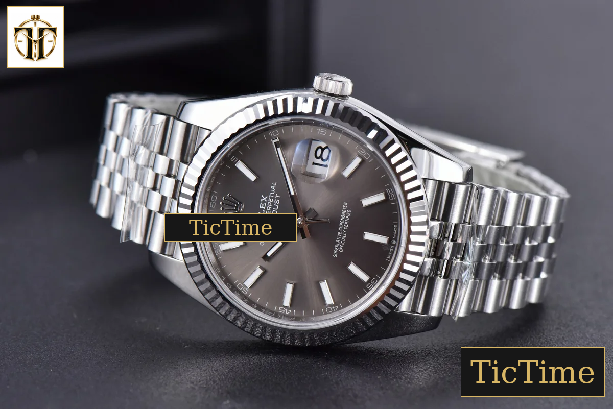 DateJust 904 126334 41mm ARF SS Gray Dial Lume Markers Jubilee Bracelet VR3235 — foto 17