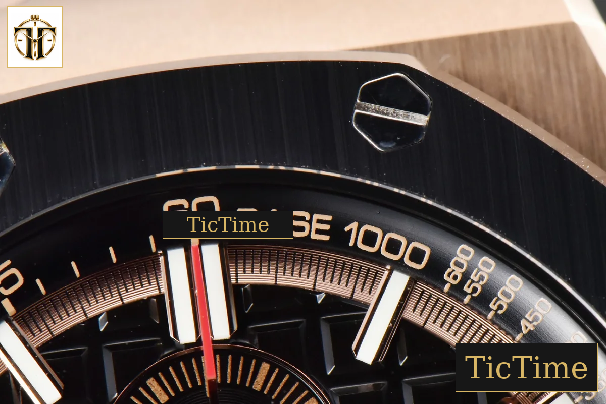 Royal Oak Offshore 44mm RSF RG Black Checkered Dial Black Subdials Rubber Strap A3126 — foto 10