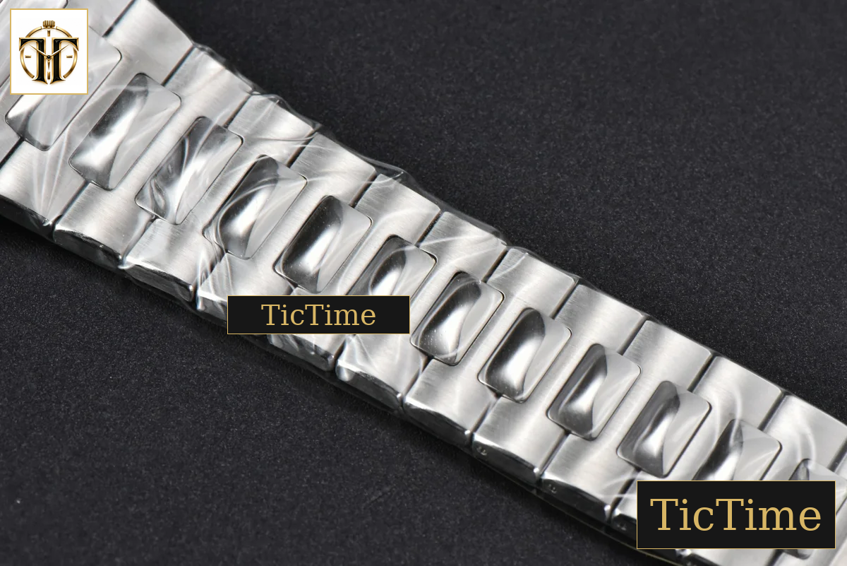 Nautilus 5711 40mm 3KF Diamond Bezel Green Dial SS Bracelet A324SC — foto 18