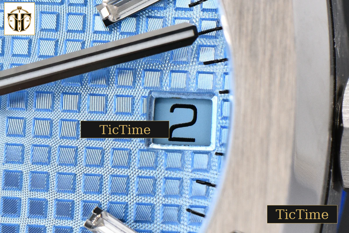 Royal Oak ’50th Anniversary’ 15510 41mm ZF Ice Blue Dial Diamond Marker SS Bracelet SA4302 — foto 5