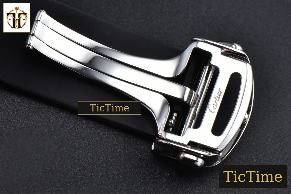 Santos de Cartier Large 40mm AF SS White Dial Black Rubber Strap Miyota 9015 — foto 23