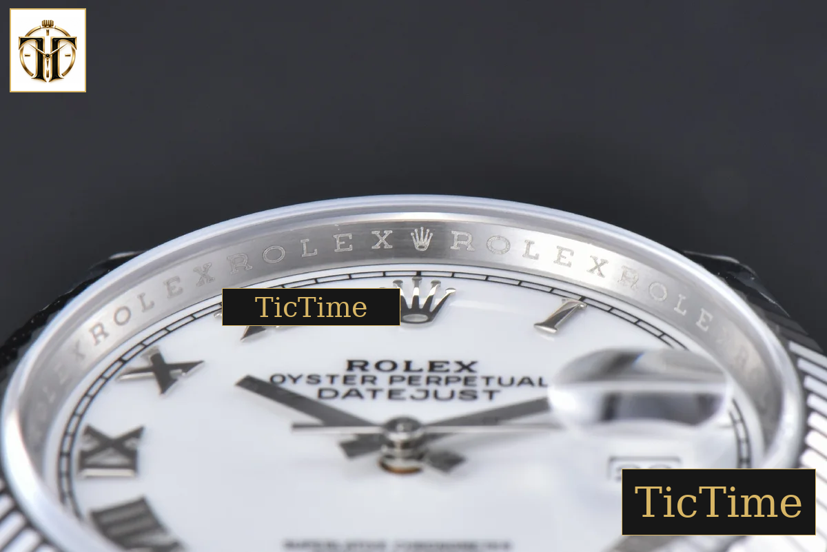 DateJust 904L 126234 36mm VSF White Dial Roma Marker Jubilee Bracelet VS3235 — foto 13