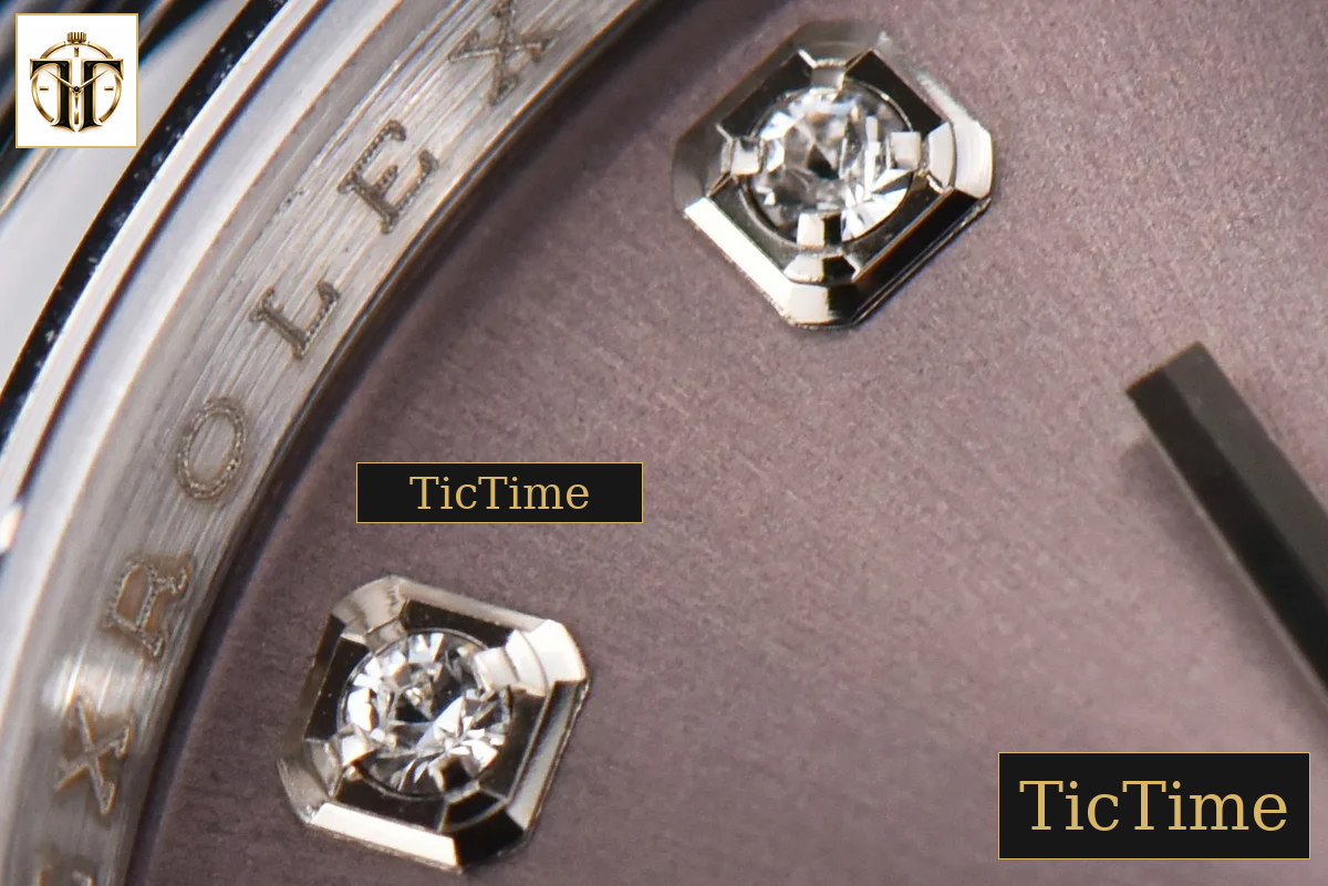 DateJust 36mm GMF SS Smooth Bezel Gray Dial Diamond Marker Oyster Bracelet VR3235 — foto 7