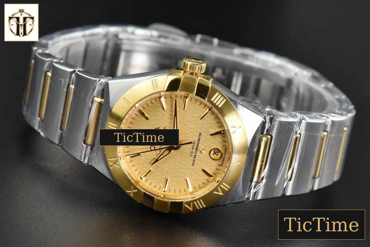 Constellation 29mm TWSF YG Gold Textured Dial YG/SS Bracelet A8700 — foto 11