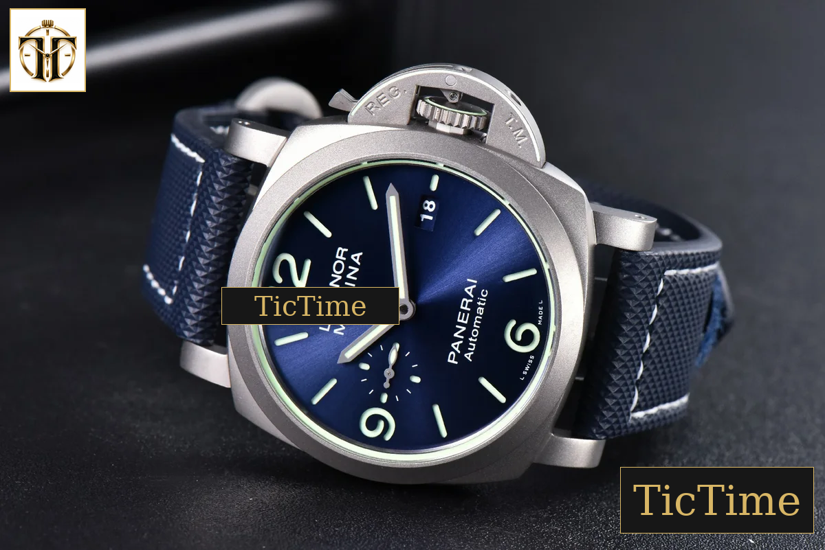 PAM1117 44mm VSF Titanium Blue Dial Blue Rubber Strap P9010 — foto 10