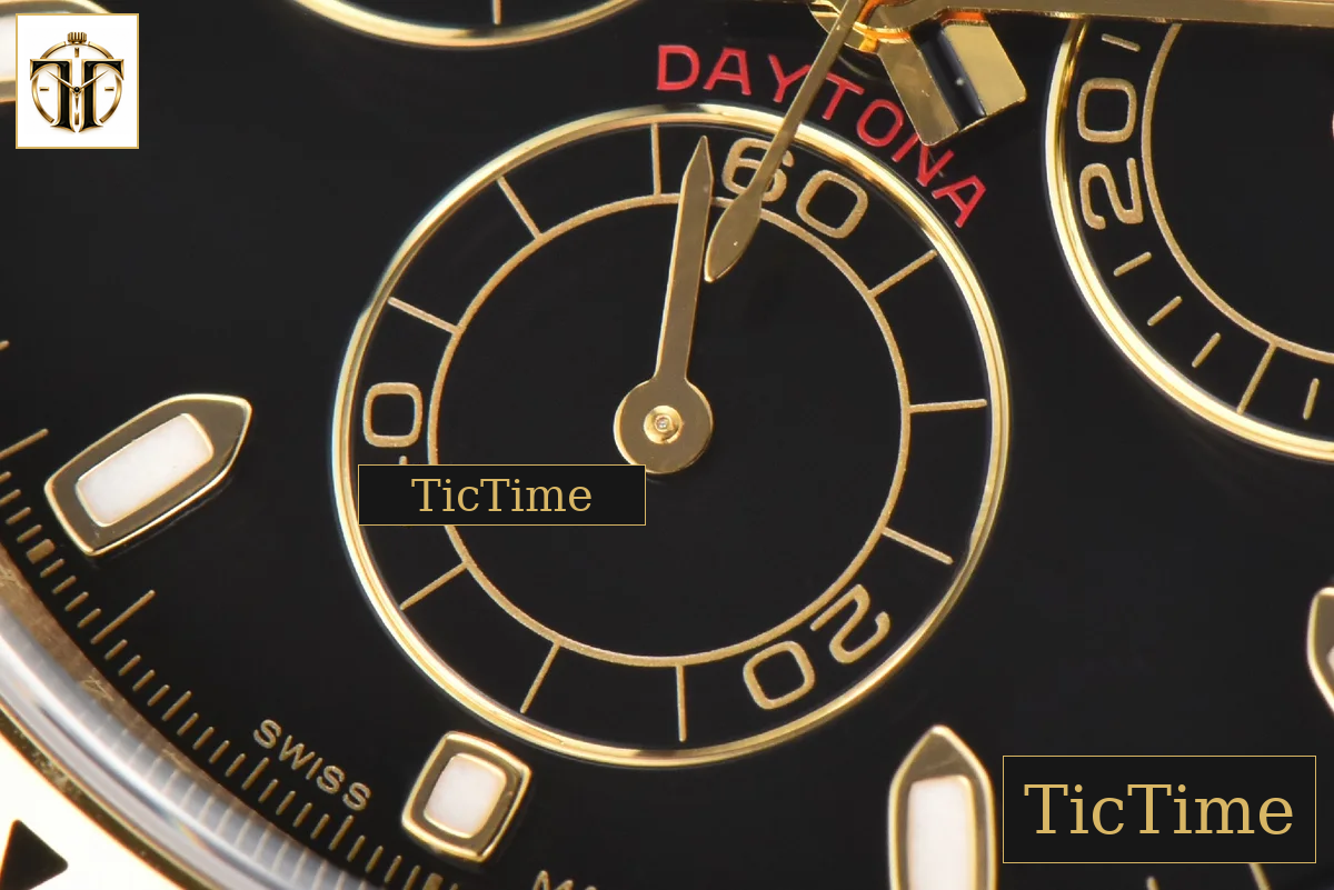 Daytona 116508 40mm Clean Factory YG 904L Black Dial YG Bracelet SA4130 — foto 9