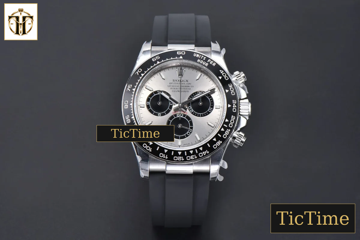 Daytona 126519 40mm BPF SS Black Bezel Grey Dial Black Subdial Black Oysterflex Strap SH4131 — foto 2