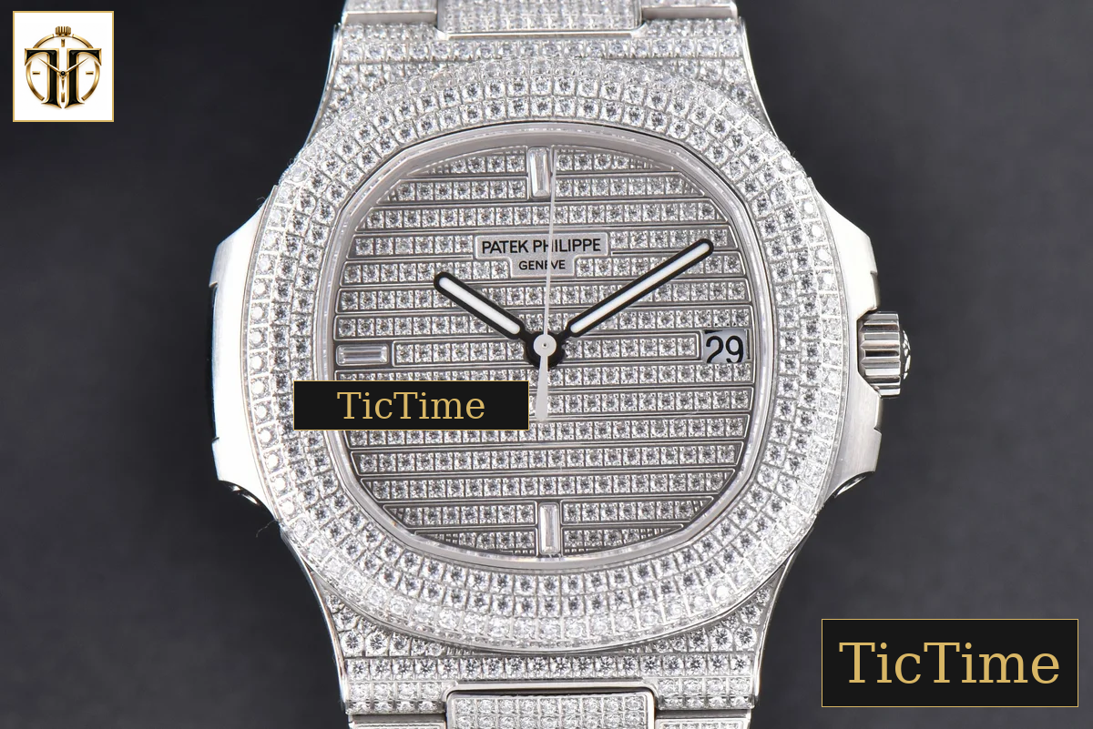 Nautilus 5719/1G PPF Full Diamonds Dial and Bracelet 324CS — foto 2
