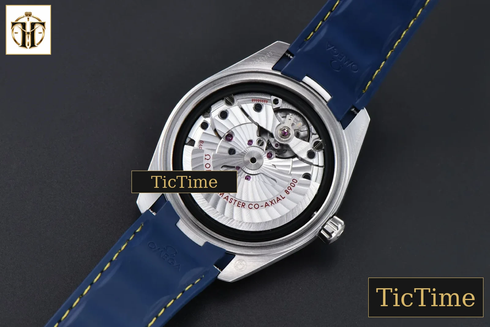 Aqua Terra 150M 41mm VSF SS Dark Blue Dial Yellow Hand Dark Blue Rubber Strap A8900 — foto 17