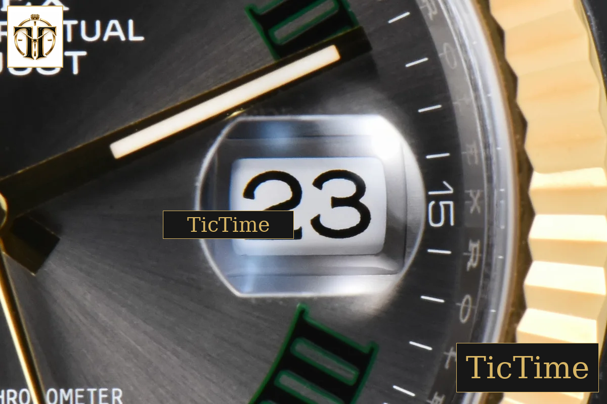 DateJust 126333 41mm Clean Factory YG/SS Wimbledon Gray Dial Jubilee Bracelet VR3235 — foto 9