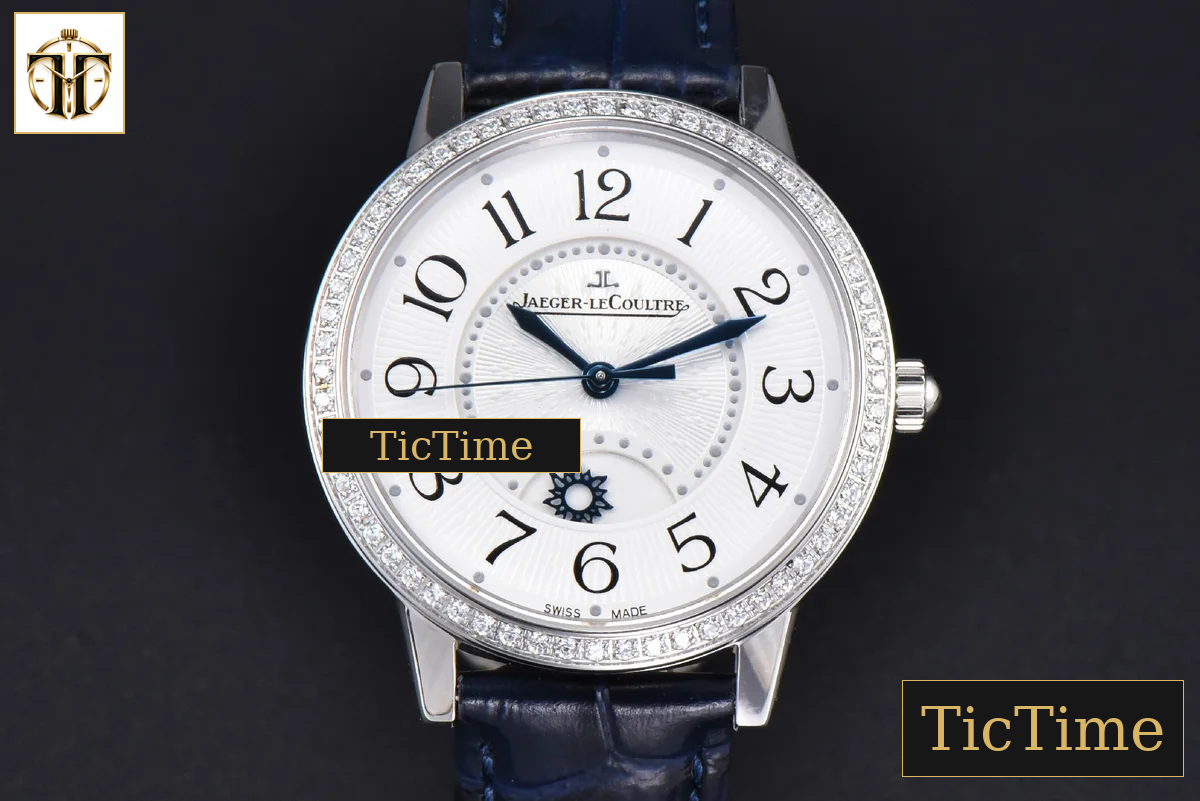 Rendez-Vous Night & Day 34mm APSF Diamond White Textured Dial Blue Leather Strap A898 — foto 2