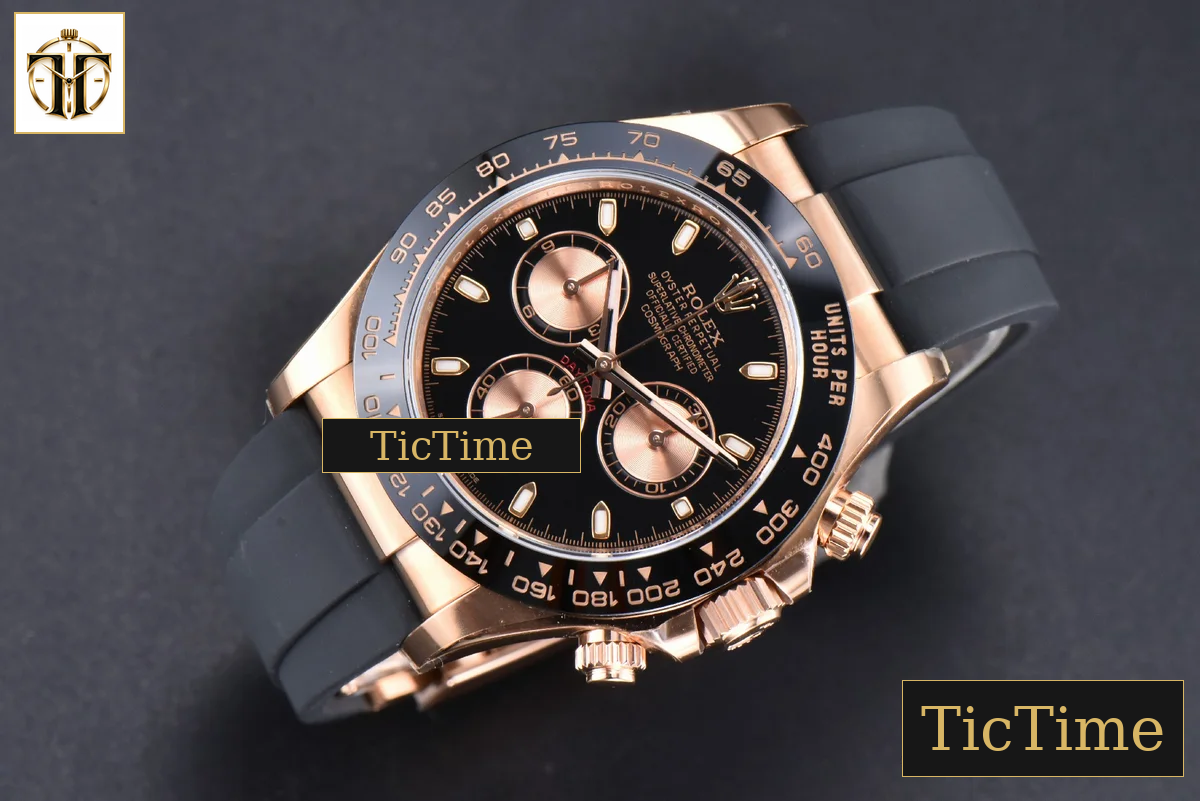 Daytona 116515 40mm Clean Factory RG Ceramic Black RG Subdials Oysterflex Strap 4130 — foto 3