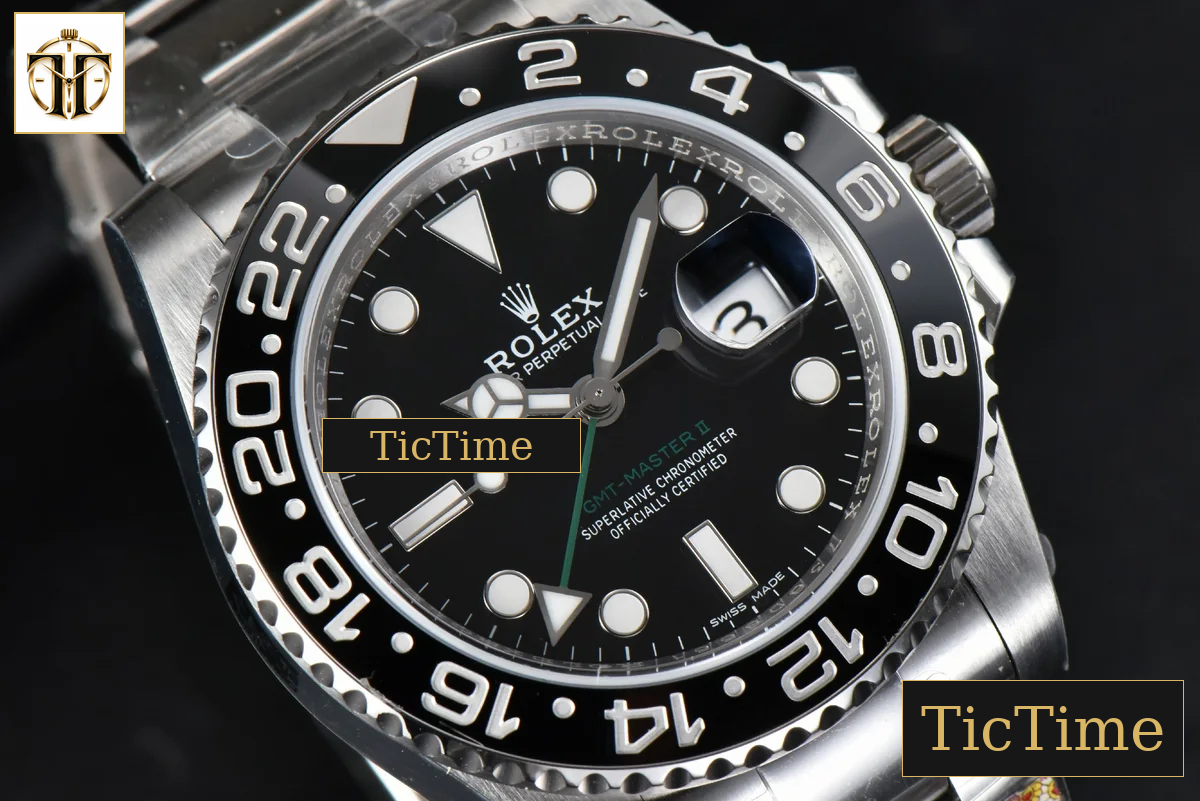 GMT-Master II LN 116710 40mm Clean Factory Black Ceramic Oyster Bracelet VR3186 — foto 11