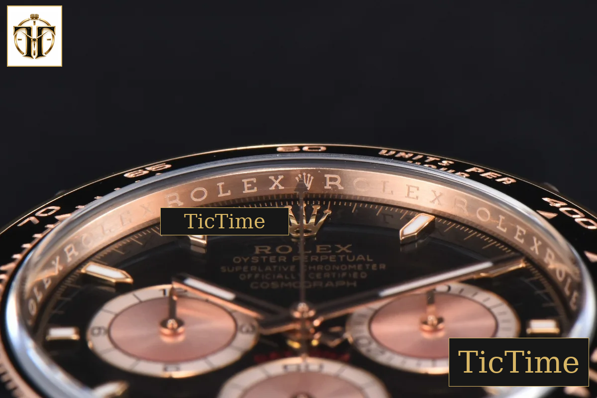 Daytona 126515 40mm Clean Factory RG Black Dial RG Subdial Oysterflex Strap DD4131 — foto 11
