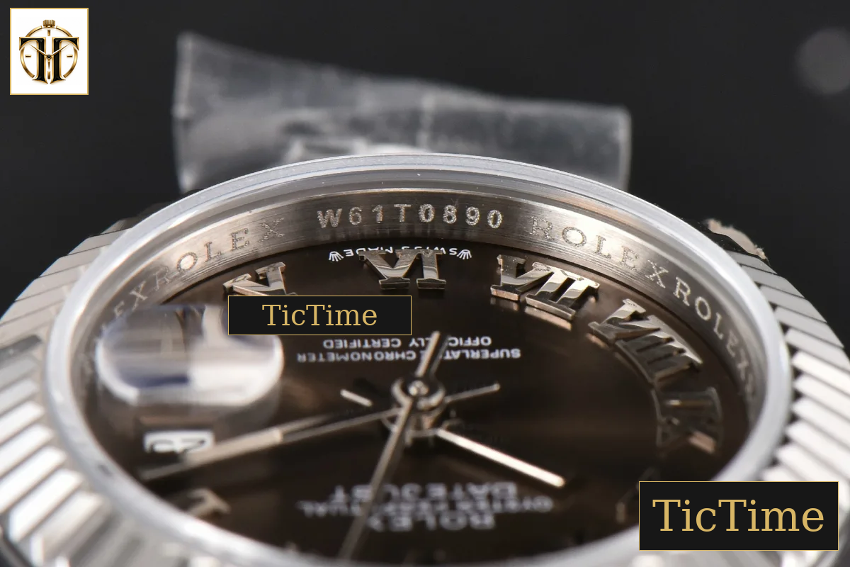 DateJust Ladies 28mm WF Gray Dial Roma Marker Jubilee Bracelet A2236 — foto 14