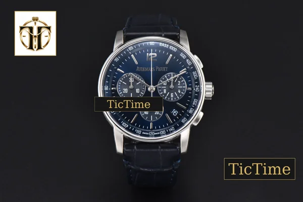 Foto frontal — Code 11.59 Chrono 26393 41mm APSF SS Blue Dial Black Leather Strap SA4401